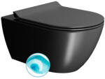 SAPHO GSI PURA SWIRLFLUSH fali WC. 36x55cm. dual-matt fekete