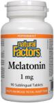 Natural Factors Melatonin, 1 mg, 90 comprimate sublinguale, Natural Factors