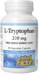 Natural Factors L-Tryptophan, 220 mg, 90 capsule, Natural Factors
