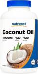 Nutricost Coconut Oil, 1000 mg, 120 capsule gelatinoase moi, Nutricost