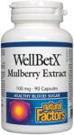 Natural Factors WellBetX Mulberry Extract, 100 mg, 90 capsule, Natural Factors