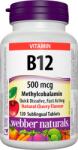 Webber Naturals Vitamin В12, 500 IU, 120 tablete, Webber Naturals