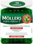 Möller’s Forte Omega-3 Ulei de ficat de cod, 112 capsule, Mollers