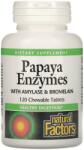 Natural Factors Papaya Enzymec with Amylase & Bromelain, 120 comprimate masticabile, Natural Factors