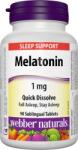 Webber Naturals Melatonină, 1 mg, 90 sublingual tablete, Webber Naturals