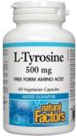 Natural Factors L-Tyrosine, 500 mg, 60 capsule, Natural Factors
