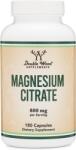Double Wood Supplements Magnesium Citrate, 180 capsule, Double Wood