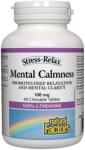 Natural Factors Stress-Relax Mental Calmness, 100 mg, 60 comprimate masticabile, Natural Factors