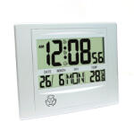 Platinet PZACH104 napelemes rádiós vezérlésű óra Digitális ébresztőóra Szürke (PZACH104)