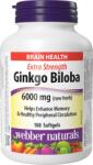 Webber Naturals Ginkgo Biloba, 120 mg, 180 capsule gelatinoase moi, Webber Naturals