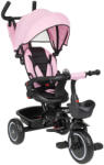 FunFit Kids Twist Tricikli tolókarral és kosárral, megfordítható üléssel - Rózsaszín, Fekete (4737)
