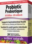 Webber Naturals Probiotic 80 Billion, 20 vege capsule, Webber Naturals