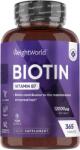 WeightWorld Biotin, 12000 mcg, 365 tablete, WeightWorld
