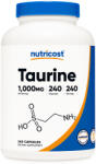 Nutricost Taurine, 1000 mg, 240 capsule, Nutricost