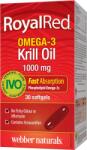 Webber Naturals RoyalRed Omega-3 Krill Oil, 1000 mg, 30 capsule gelatinoase moi, Webber Naturals
