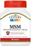 21st Century MSM, 1000 mg, 90 tablete, 21st Century