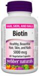 Webber Naturals Biotin, 5000 mcg, 60 capsule, Webber Naturals