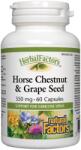 Natural Factors Herbal Factors Horse Chestnut & Grape Seed, 350 mg, 60 capsule, Natural Factors