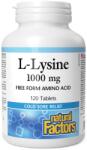 Natural Factors L-Lysine, 1000 mg, 120 tablete, Natural Factors