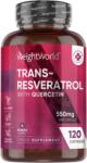 WeightWorld Trans-Resveratrol with Quercetin, 120 capsule, Weight World
