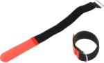 Adam Hall Cables VR 2030 RED 300 x 20 mm piros tépőzáras kábelkötegelő
