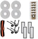  Mobilly kefe-, szűrő-, felmosókefe- és zsákkészlet a Xiaomi Robotporszívó Mop 5C-hez, 19 db (Xiaomi 5C, 19 pcs)