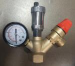  BRH biztonsági szerelvénycsoport (automata légt. , nyomásmérő: 0-6bar, bizt. szelep: 2, 5bar) - be-shop - 8 200 Ft