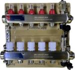 BRH VRM-áramlásmérős osztó, bilincsre szerelve 1"BB-3/4"eurokonus, 7+1 körös, hossz: 36cm, sz. : SZP-2, SZN-2