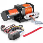 VivaTechnix Troliu electric 12V DC, capacitate 1588 kg, Lungime cablu 12 m, Telecomanda fir, IP55, pentru ATV, Franghie sintetica (ATVHCSJPYXYKT38ASV9) - pcone