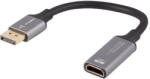 Lanberg AD-DP-HD-04 video átalakító kábel 0, 2 M DisplayPort HDMI Ezüst, Fekete (AD-DP-HD-04)