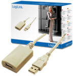 LogiLink USB 2.0 Repeater Cable USB kábel 5 M USB A Bézs (UA0001)