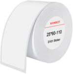NIIMBOT termo matricák 25x60 mm, 110 db (fehér) (T25*60-110WHITE)