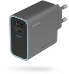 CUKTECH CUKAD653EUGR 65W GaN Fali Töltő 2 x USB-C 1 x USB-A - Szürke (CUKAD653EUGR)