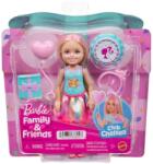 Mattel Set de joaca cu papusa Barbie, Family&Friends, Club Chelsea Birthday, JJB37 Papusa Barbie
