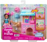 Mattel Set de joaca cu papusa Barbie, Family&Friends, Club Chelsea Birthda Surprise, JJB41 Papusa Barbie