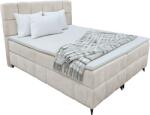 TEMPO KONDELA Boxspring ágy, 140x200, bézs, ALMA