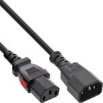 InLine Cablu prelungitor de alimentare C13 lockable la C14 1m, InLine IL16931L (IL16931L)