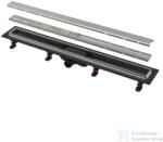 Alcadrain APZ20 Simple műanyag zuhanyfolyóka, rozsdamentes peremmel kétoldalú rácsokhoz, 650 mm, APZ20-650 (APZ20-650)