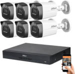 DAHUA 6 biztonsági kamerás IP kamera rendszer 4MP (DAHUA-HFW1430TL2-06)