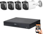DAHUA 4 biztonsági kamerás IP kamera rendszer 4MP (DAHUA-HFW1430TL2-04)