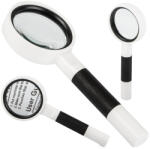 Verk Group Lupă clasică de 50mm cu mărire de 7x, în culori negru și alb (09182)