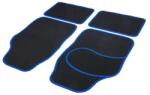 Carguard Set Covorase Universale din Textil Auto - 64 x 44 cm / 44 x 29 cm - Negru, Albastru (55834A)