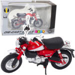 LEAN Toys Motocicletă Retro Clasică Roșie din Metal la Scara 1: 12 (22623)