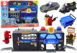 LEAN Toys Set de Garaj Poliție Extensibil în Valiză cu Lumini și Sunete (18709)