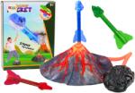 LEAN Toys Set de Joc cu Rachete Dinozaur și Vulcan Reglabil (19733)
