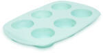 Family Collection Forma din Silicon pentru Briose - 6 Portii - 29, 5 x 20 x 3, 5 cm - Albastru (57276BL)