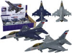 LEAN Toys Model de Avion Vânător Cu Propulsie prin Fricțiune, Disponibil în Culoare Albastru Marin sau Gri (16285)