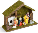 Family Collection Decor de Craciun pentru Masa - Nasterea Domnului - Ceramica si Lemn - 30 x 10 x 20 cm - 58719 (58719)