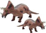 LEAN Toys Figură Triceratops Maro Mare cu Sunete, 36 cm (15303)