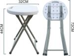 Gardenline Scaun pliabil pentru turism/catering 32 x 44 cm (ZUM9637)
